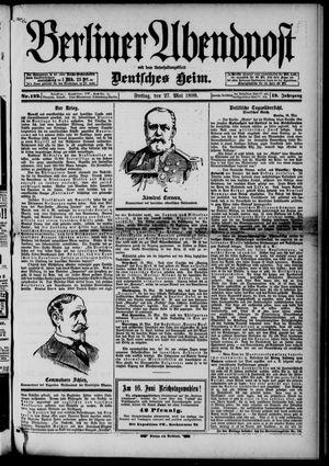 Berliner Abendpost vom 27.05.1898