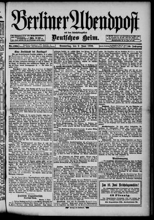 Berliner Abendpost vom 02.06.1898