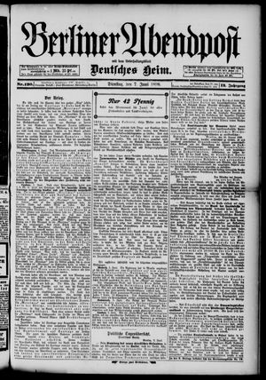 Berliner Abendpost vom 07.06.1898