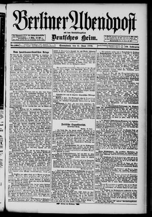 Berliner Abendpost vom 11.06.1898
