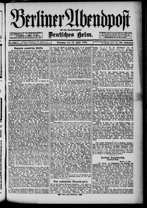 Berliner Abendpost vom 12.06.1898