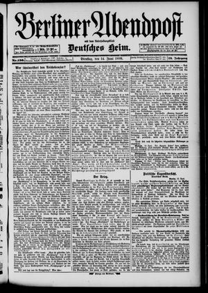 Berliner Abendpost vom 14.06.1898