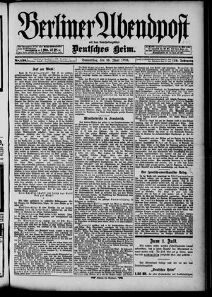 Berliner Abendpost on Jun 16, 1898