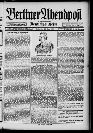 Berliner Abendpost vom 24.06.1898