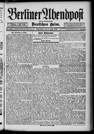 Berliner Abendpost vom 25.06.1898
