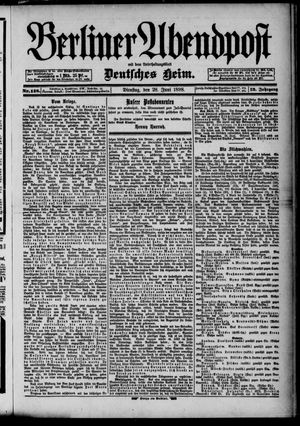 Berliner Abendpost vom 28.06.1898