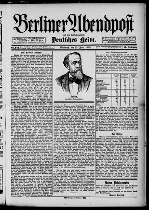Berliner Abendpost vom 29.06.1898