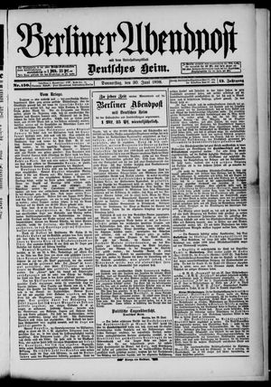 Berliner Abendpost vom 30.06.1898
