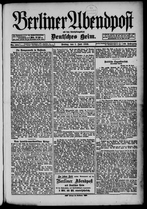 Berliner Abendpost vom 01.07.1898