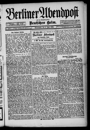 Berliner Abendpost on Jul 2, 1898