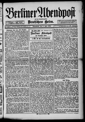 Berliner Abendpost on Jul 9, 1898