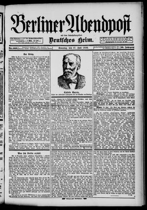 Berliner Abendpost on Jul 17, 1898