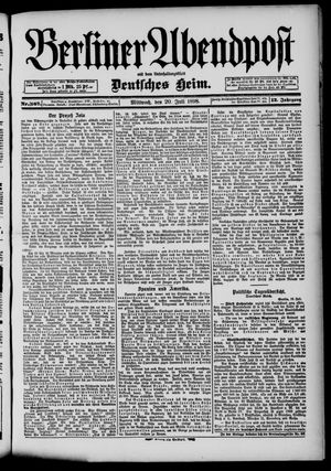 Berliner Abendpost vom 20.07.1898