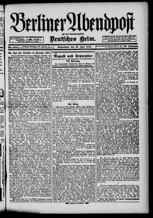 Berliner Abendpost vom 23.07.1898