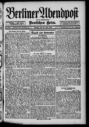 Berliner Abendpost vom 26.07.1898