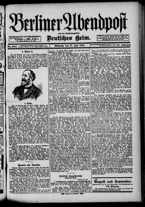 Berliner Abendpost vom 27.07.1898