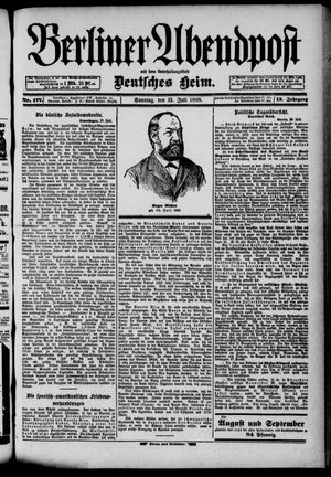 Berliner Abendpost vom 31.07.1898
