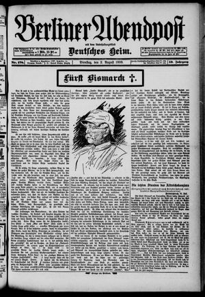 Berliner Abendpost vom 02.08.1898