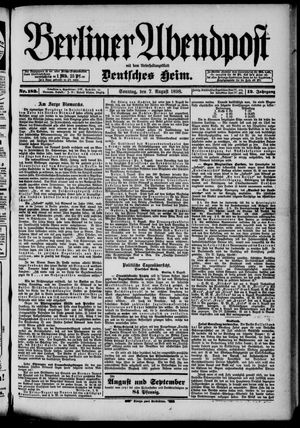 Berliner Abendpost vom 07.08.1898