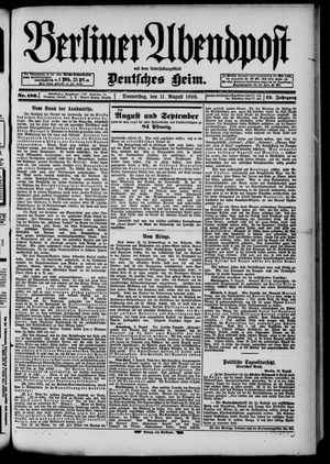 Berliner Abendpost vom 11.08.1898