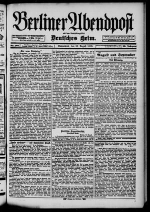 Berliner Abendpost on Aug 13, 1898