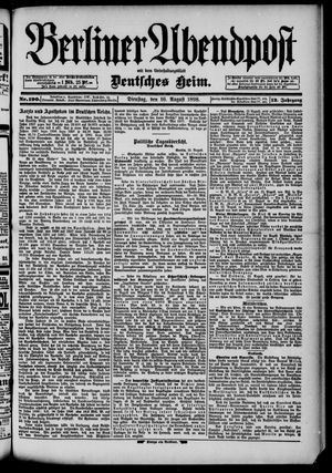 Berliner Abendpost vom 16.08.1898