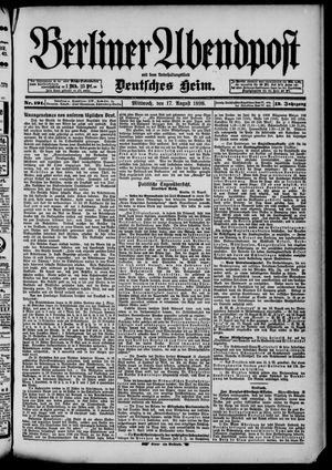Berliner Abendpost vom 17.08.1898