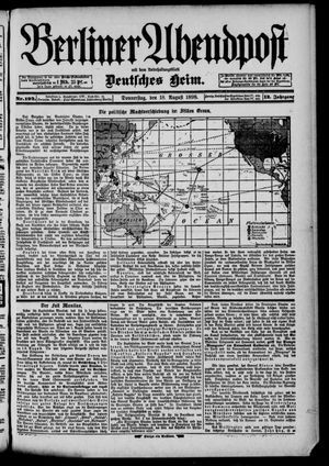 Berliner Abendpost on Aug 18, 1898