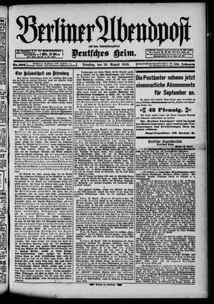 Berliner Abendpost on Aug 30, 1898