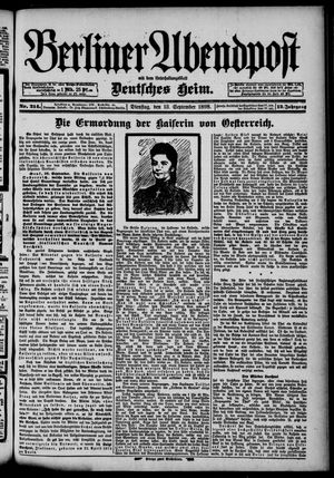 Berliner Abendpost vom 13.09.1898