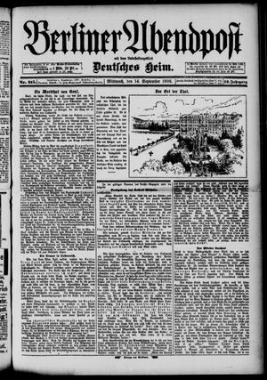 Berliner Abendpost vom 14.09.1898