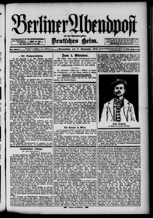 Berliner Abendpost vom 17.09.1898