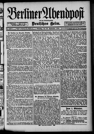 Berliner Abendpost vom 20.09.1898