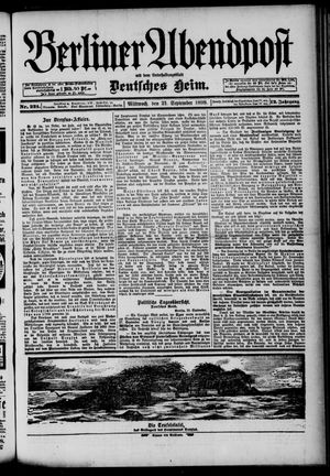 Berliner Abendpost on Sep 21, 1898