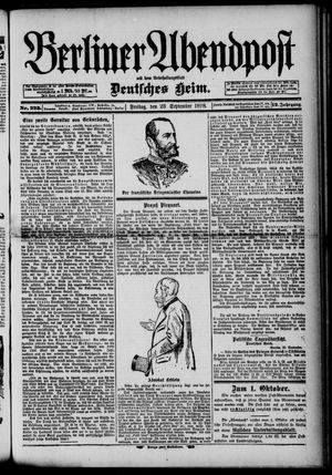Berliner Abendpost vom 23.09.1898