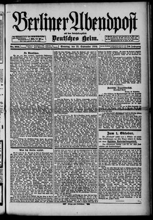 Berliner Abendpost vom 25.09.1898