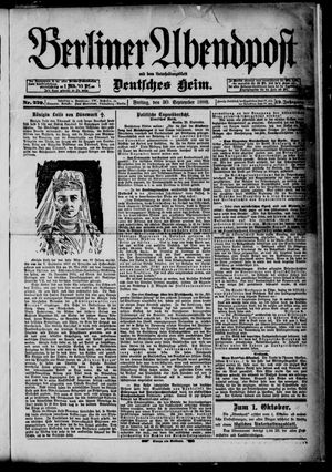 Berliner Abendpost vom 30.09.1898