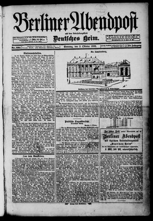 Berliner Abendpost vom 02.10.1898