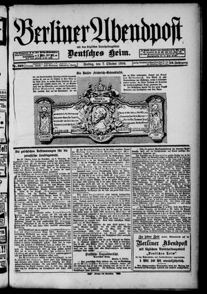 Berliner Abendpost vom 07.10.1898
