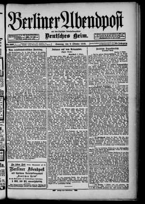 Berliner Abendpost vom 09.10.1898