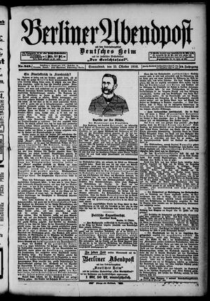 Berliner Abendpost vom 15.10.1898
