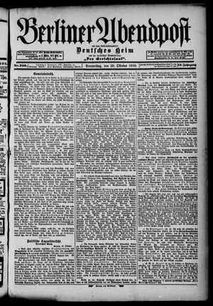 Berliner Abendpost vom 20.10.1898