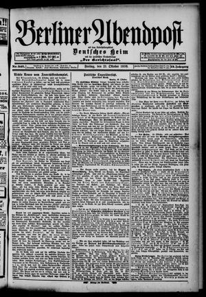 Berliner Abendpost vom 21.10.1898