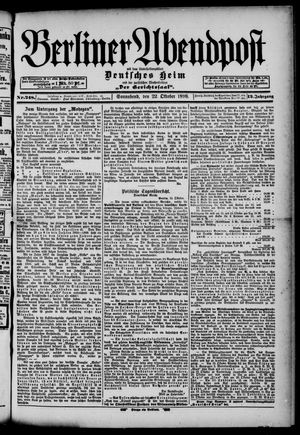 Berliner Abendpost vom 22.10.1898