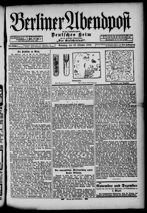 Berliner Abendpost vom 23.10.1898