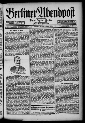 Berliner Abendpost on Oct 25, 1898