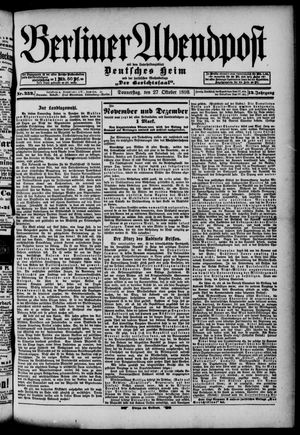 Berliner Abendpost vom 27.10.1898