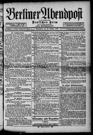 Berliner Abendpost vom 29.10.1898