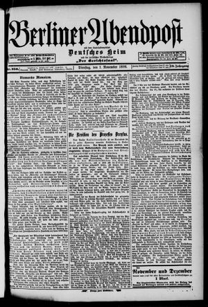 Berliner Abendpost vom 01.11.1898
