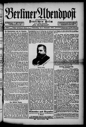 Berliner Abendpost vom 03.11.1898